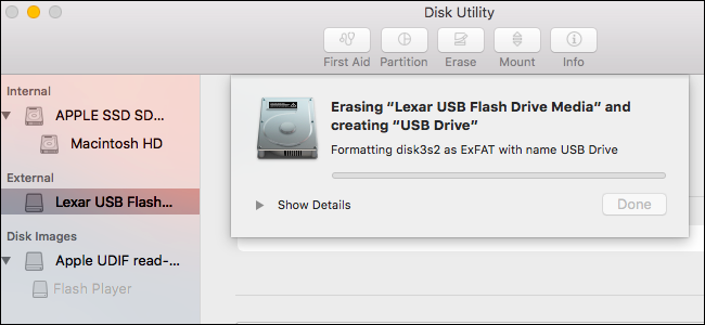 format windows thumb drive for mac